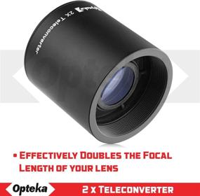 img 3 attached to 📸 Opteka 650-1300mm Telephoto Zoom Lens for Canon EF-Mount DSLR Cameras: Explore Long-Range Photography with Sharp Clarity