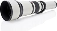 📸 opteka 650-1300mm telephoto zoom lens for canon ef-mount dslr cameras: explore long-range photography with sharp clarity logo