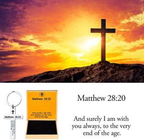 img 3 attached to 👑 Ldurian Christian Keychain – ECCLESIASTES 3:1 Bible Verse Key Chain for Inspirational Cross Religious Gifts…