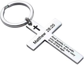 img 4 attached to 👑 Ldurian Christian Keychain – ECCLESIASTES 3:1 Bible Verse Key Chain for Inspirational Cross Religious Gifts…