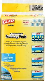 img 1 attached to Ultra-Absorbent Activated Charcoal Dog Training Pads by Glad for Pets - Perfect for Training New Puppies - Ideal Dog Pads for Training, Dog Pee Pads, and Puppy Training