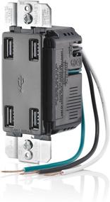 img 2 attached to 💡 Leviton Black USB4P-E High Speed 4-Port USB Charger with 4.2-Amp Power