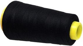 img 2 attached to Mandala Crafts Black Mercerized Cotton Thread: High-Quality 50WT Cone Sewing Thread 🧵 for Machine & Hand Sewing - 2400 YDs - Perfect for Quilting & Embroidery