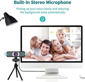 img 1 attached to 🎥 Enhanced EBODA 1080P Webcam: Microphone, Privacy Cover & Tripod Included for High-Quality Video Calls, Conferencing, Gaming, and Teaching- Plug and Play