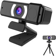 🎥 enhanced eboda 1080p webcam: microphone, privacy cover & tripod included for high-quality video calls, conferencing, gaming, and teaching- plug and play logo