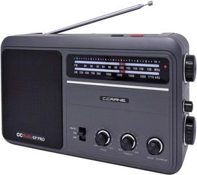 img 4 attached to 📻. C. Crane CCRadio - EP PRO AM FM Портативное аналоговое радио C питанием от батареи и цифровой обработкой сигналов (DSP)