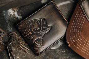 img 2 attached to 👜 Premium Co Double Wallet: Hand Burnished Full Leather for Style and Functionality