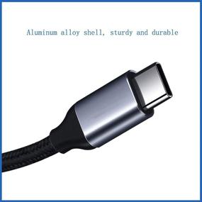 img 3 attached to 🎧 High-Quality USB C Aux Cable: Type C Male to 3.5mm Male Jack Adapter for Car Stereo, Speaker, Headphone - Compatible with Samsung Galaxy S21 S20 Ultra/Plus 5G, Note 20/10, Pixel 4/3 XL - 3.3ft Extension Audio Cord
