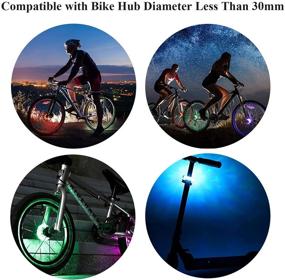 img 3 attached to 🚴 Comistack Rechargeable Bike Wheel Lights: Set of Safety Warming Bicycle Spoke Lights with USB Charging - Perfect Gift for Kids, Friends, and Adults