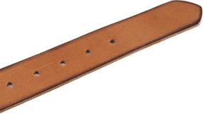 img 3 attached to Buckles Grain Piece Leather Black Men's Accessories in Belts