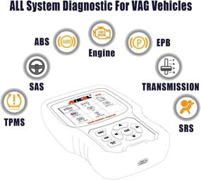 img 1 attached to 🔍 ANCEL VD700 Сканер OBD2 всех систем: Универсальное устройство для диагностики считывания кодов для автомобилей VAG со 8 специальными функциями.