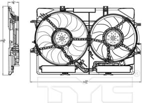 img 1 attached to High-Quality Replacement Cooling Fan Assembly for AUDI - TYC 622940