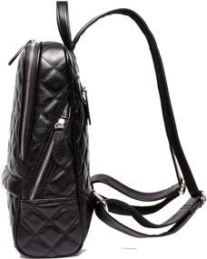 img 2 attached to 🎒 Stylish and Functional: Coolcy Casual Women's Real Genuine Leather Backpack"