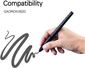 img 1 attached to 🖌️ GAOMON Art Paint AP32 Battery-Free Stylus: Perfect for PD2200/S620/S630 Tablets, with 8192 Levels of Pressure Sensitivity