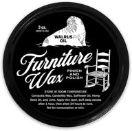 🪑 walrus oil - hardwood furniture wax finish and wood polish - ideal for tables, chairs, and more. 100% vegan, 3oz logo