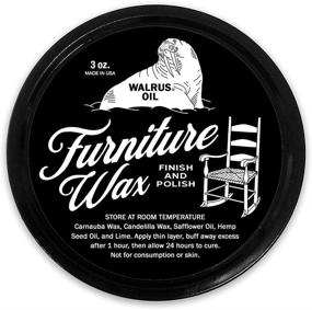 img 4 attached to 🪑 WALRUS OIL - Hardwood Furniture Wax Finish and Wood Polish - Ideal for Tables, Chairs, and More. 100% Vegan, 3oz