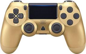 img 2 attached to 🎮 Zamia Gold Wireless Game Controller for PS4/Slim/Pro/PC - Replaceable Gamepad with Multi-Touch Pad