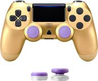 🎮 zamia gold wireless game controller for ps4/slim/pro/pc - replaceable gamepad with multi-touch pad логотип