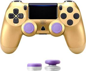 img 4 attached to 🎮 Zamia Gold Wireless Game Controller for PS4/Slim/Pro/PC - Replaceable Gamepad with Multi-Touch Pad