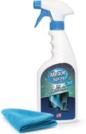 electronics cleaning miraclespray - safe multisurface cleaner for tvs, phones, monitors, keyboards, screens, computers - includes microfiber towel - 16 ounce kit logo