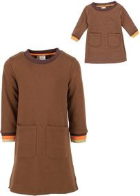 img 1 attached to Leveret Toddler Uniform Girls Sweatshirt Girls' Clothing for Dresses