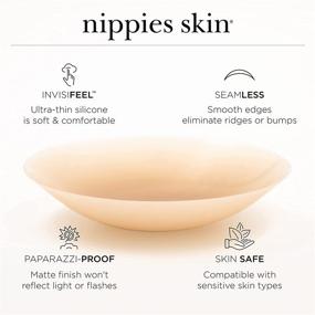 img 3 attached to NIPPIES Reusable Nipple Covers for Women - Optimized Women's Clothing Product