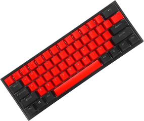 img 1 attached to 🎮 BOYI Mini RGB 60% Mechanical Gaming Keyboard with Cherry MX Blue Switches - Black+Red Color, PBT Keycaps, NKRO, Programmable Type-C for Gaming and Working