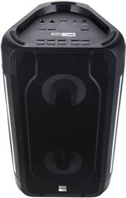 img 2 attached to Altec Lansing Shockwave Travel Bluetooth Speaker - Wireless Party Speaker with Built-in Rechargeable Battery, Portable Sound System and Microphone, 7 LED Light Modes, USB Smartphone Charger