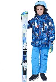 img 2 attached to Colorful Boys' Waterproof Windproof Jacket Pants: Perfect Protection for Outdoor Adventures