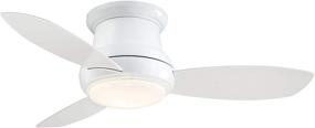 img 4 attached to 🔵 Minka-Aire F518L-WH, Concept II LED White Flush Mount 44-Inch Ceiling Fan with Light and Remote Control