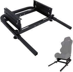 img 4 attached to 🏎️ Marada Racing Rear Seat Stand for Steering Wheel Stands - Expand into Racing Simulator Cockpit, Seat Stand Add-On (Seat Not Included) - Universal Bucket Seat Frame Mount Bracket - DIY