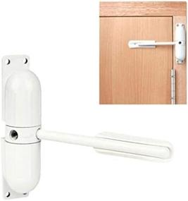 img 3 attached to 🚪 Gookyo Self-Closing Door Closer - Automatic Safety Spring Closer for Easy Hinged Door Installation - White