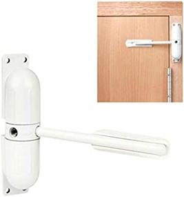 img 4 attached to 🚪 Gookyo Self-Closing Door Closer - Automatic Safety Spring Closer for Easy Hinged Door Installation - White