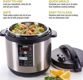 img 1 attached to 🍲 Zavor LUX Multi-Cooker, 6 Quart Electric Pressure Cooker, Slow Cooker, Rice Cooker, Yogurt Maker and more - Stainless Steel (ZSELX02)" - Zavor LUX Multi-Cooker, 6 Quart Electric Pressure Cooker: Slow Cook, Rice Cook, Yogurt Maker and More - Stainless Steel (ZSELX02)