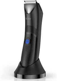 img 4 attached to 🪒 Men's Body Trimmer: Kibiy Electric Groin Hair Trimmer with LED Indicator for Balls - IPX7 Waterproof Male Pubic Hair Trimmer for Wet and Dry Use