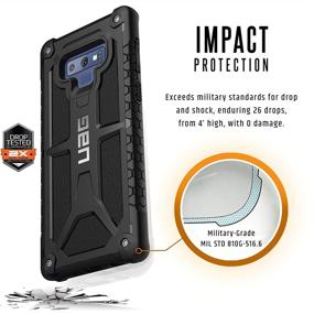 img 1 attached to 📱 URBAN ARMOR GEAR UAG Samsung Galaxy Note 9 Monarch Monarch Phone Case, Feather-Light, Rugged, Military Drop Tested [Black]