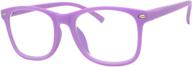 👓 protecting young eyes: kiddo kids blue light blocking glasses for ages 3-12, prevent eyestrain from screens (purple) logo