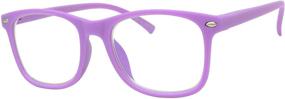 img 4 attached to 👓 Protecting Young Eyes: KIDDO Kids Blue Light Blocking Glasses for Ages 3-12, Prevent Eyestrain from Screens (Purple)