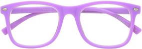 img 1 attached to 👓 Protecting Young Eyes: KIDDO Kids Blue Light Blocking Glasses for Ages 3-12, Prevent Eyestrain from Screens (Purple)