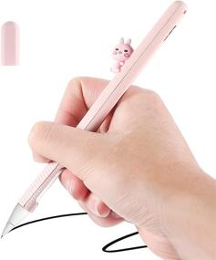 img 3 attached to 🖊️ UKCOCO Silcone Pencil Cover Compatible for Apple Pencil 2 - Shatter-Resistant, Cute Soft Touch Pen Case with Protective Shell - Capacitive Stylus Sleeve Holder Protector