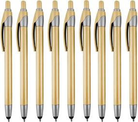 img 2 attached to 🖊️ 12 Pack Gold Stylus with Ball Point Pen: Perfect for iPad Mini, iPad 2/3, New iPad, iPhone 5/4S/4/3GS, iPod Touch, Motorola Xoom, Xyboard, Droid, Samsung Galaxy Asus