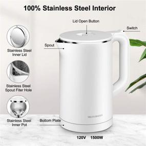 img 3 attached to Electric Stainless BPA Free Overheating Protection Kitchen & Dining