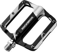 rockbros mountain bike pedals: lightweight carbon fiber 🚲 sealed bearing flat bicycle mtb pedals - 1 pair logo