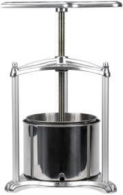 img 4 attached to 🍇 Fruit Wine Press - All-Natural Juice Making for multiple fruits & vegetables, with Cheese, Tincture & Herbal Press included (1.6 Gallon, Silver)