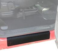 🚪 комплект защитных порожков дверей для кабины ford super duty: red hound auto custom fit 1999-2016, f-250 f-350 f-450 f-550, красная пластина-ступенька, защита от царапин, 4шт. логотип