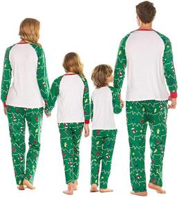 img 2 attached to 🎄 Tkria Men's Matching Pajamas: Festive Christmas Sleepwear in Sleep & Lounge