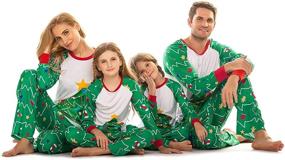 img 3 attached to 🎄 Tkria Men's Matching Pajamas: Festive Christmas Sleepwear in Sleep & Lounge