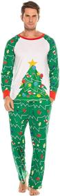 img 1 attached to 🎄 Tkria Men's Matching Pajamas: Festive Christmas Sleepwear in Sleep & Lounge