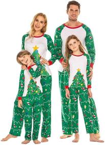 img 4 attached to 🎄 Tkria Men's Matching Pajamas: Festive Christmas Sleepwear in Sleep & Lounge