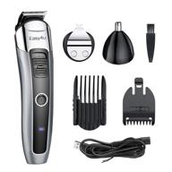 🪒 waterproof cordless beard trimmer for men - led display usb rechargeable hair clippers all-in-one groomer, nose ear facial hair trimmer - easy4u multifunctional trimmer logo